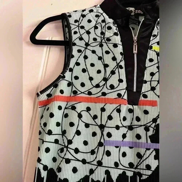 Jamie Sadock Polo Golf Sleeveless Top abstract design Women's XS - Picture 3 of 8